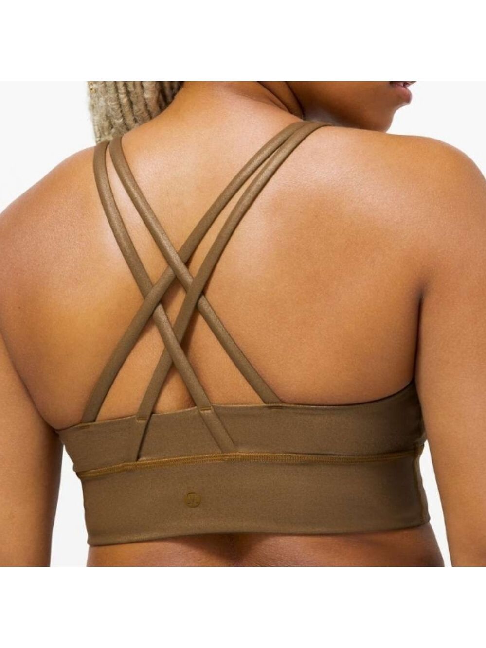 Lululemon Energy Sports Bra Long Line Shine Size 4
